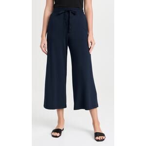 Stateside Softest Fleece Navy Micromodal Drawstring Wide Leg Pants Size S